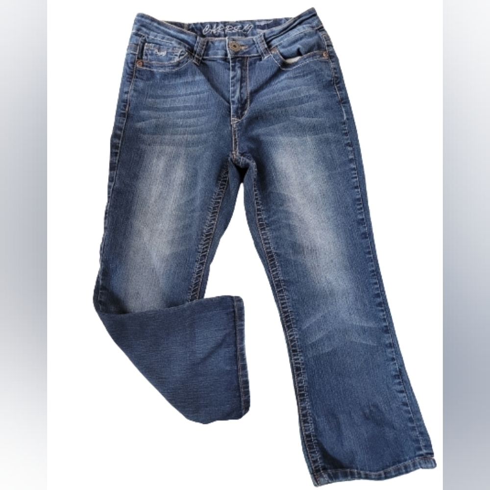 CARRELI JEANS Cropped Denim Blue Jeans, Size 30